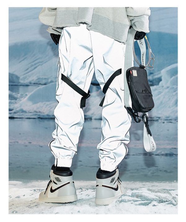 3M Reflective Fashion Harem Pants Women Men - Image 3