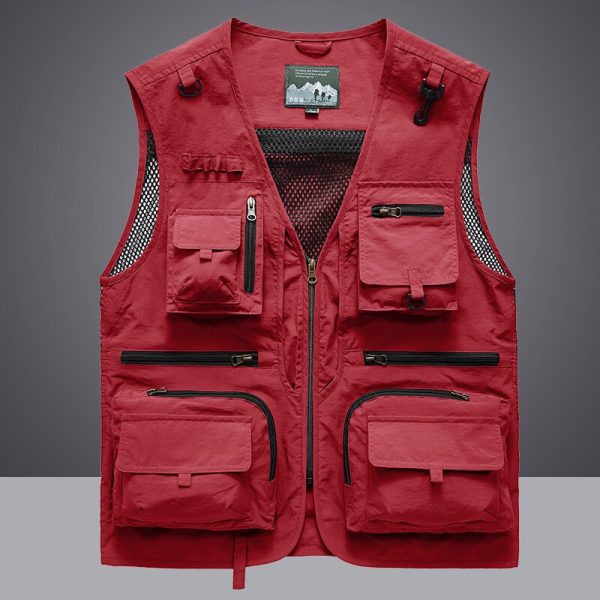 Tactical Vest Coat Casual Men's Photographer Waistcoat - Image 2