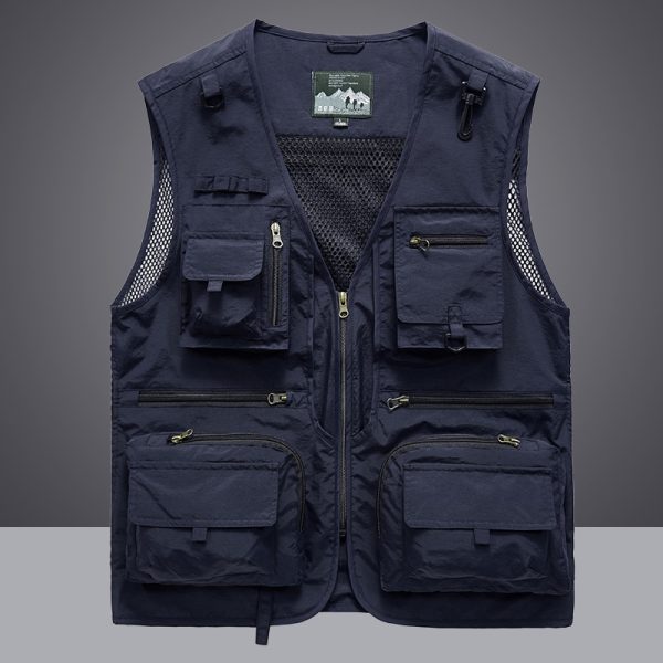 Tactical Vest Coat Casual Men's Photographer Waistcoat - Image 3