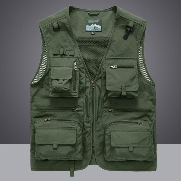 Tactical Vest Coat Casual Men's Photographer Waistcoat - Image 4