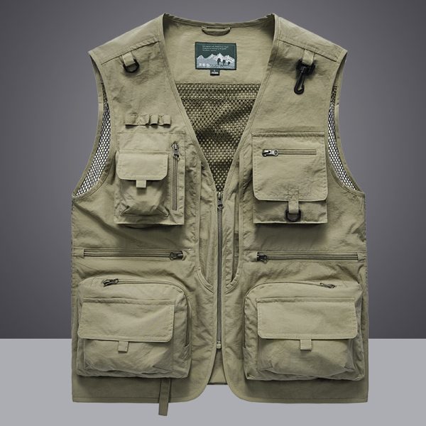 Tactical Vest Coat Casual Men's Photographer Waistcoat