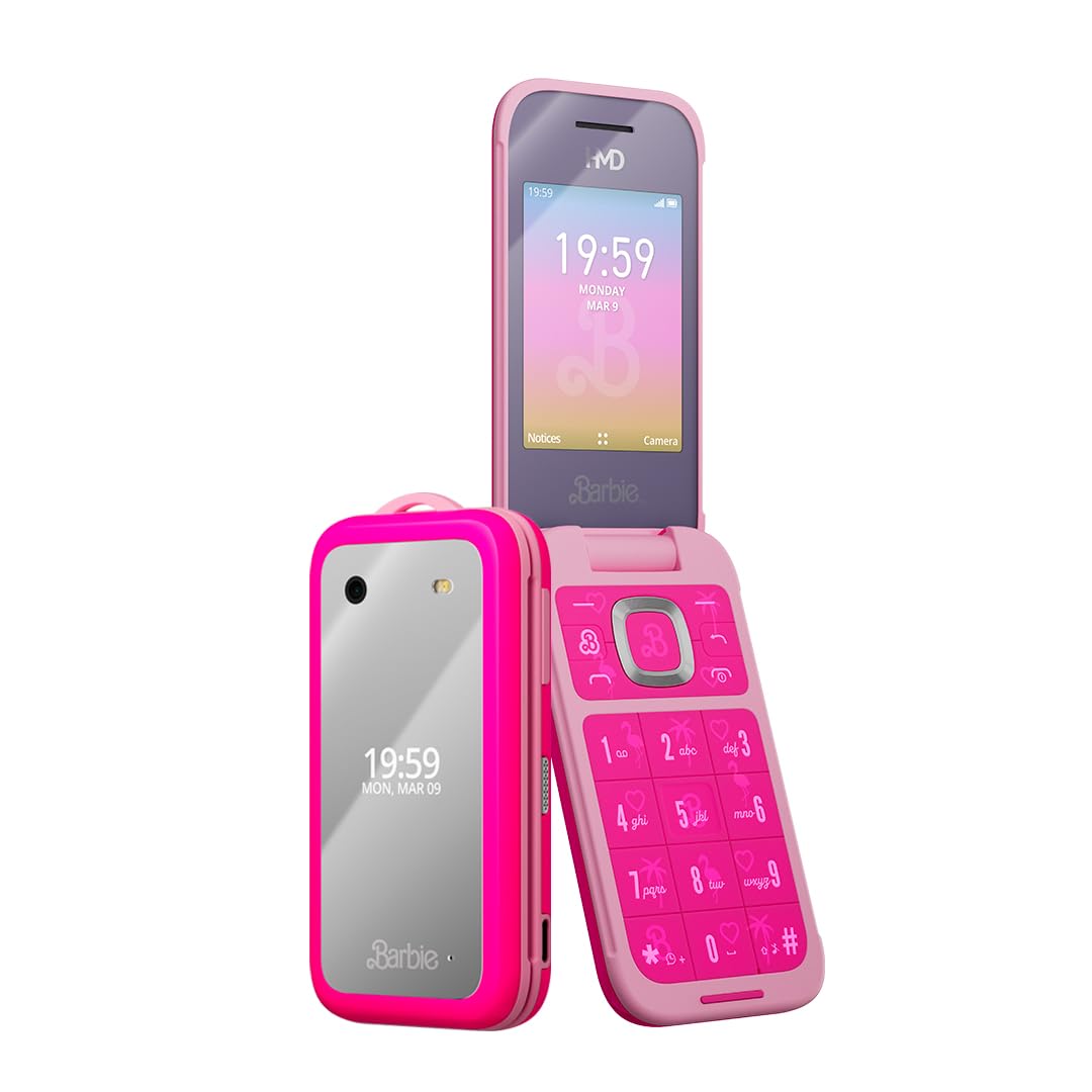 Barbie Pink Flip Phone Toy