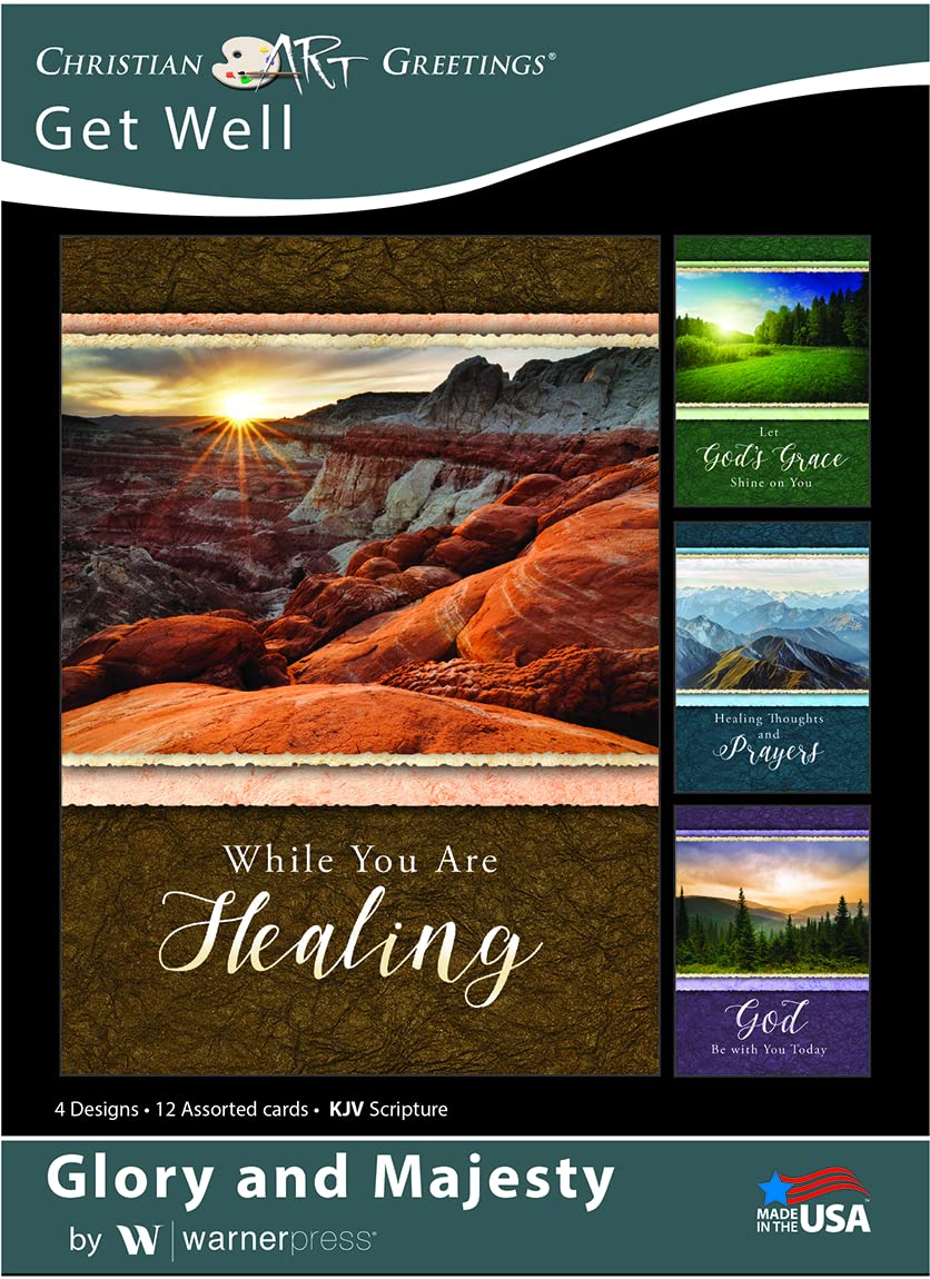 Get Well Christian Art Greeting Cards - Glory and Majesty Assortment