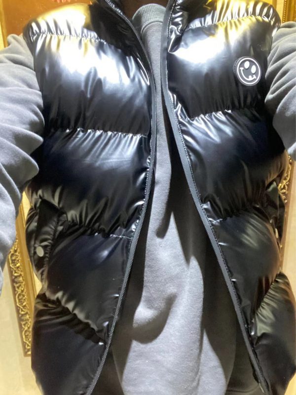 Men's Black Puffer Jacket - Image 2