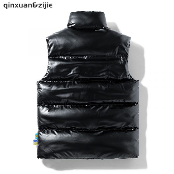 Men's Black Puffer Jacket - Image 3