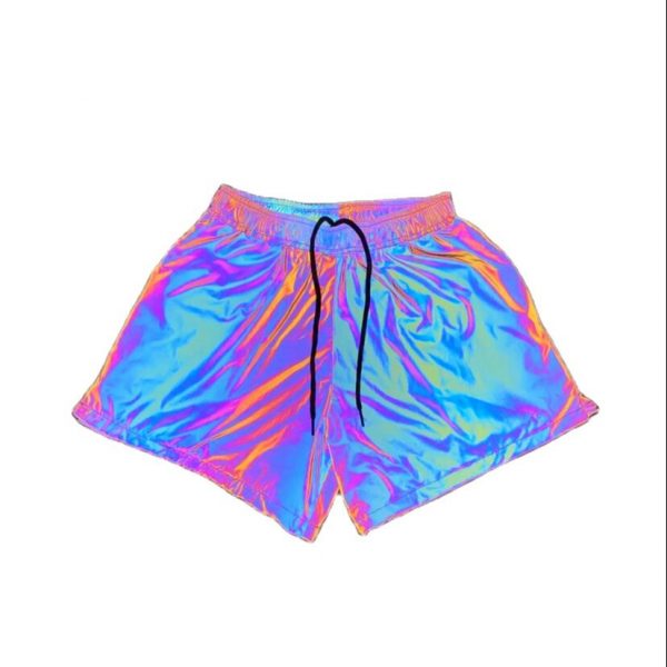 Rainbow Reflective Casual Shorts - Image 4