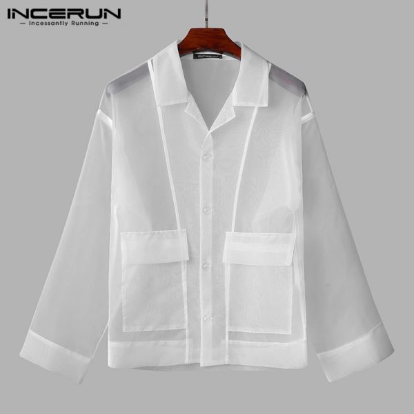 Shirt

Transparent Shirt with Pockets Buttons
